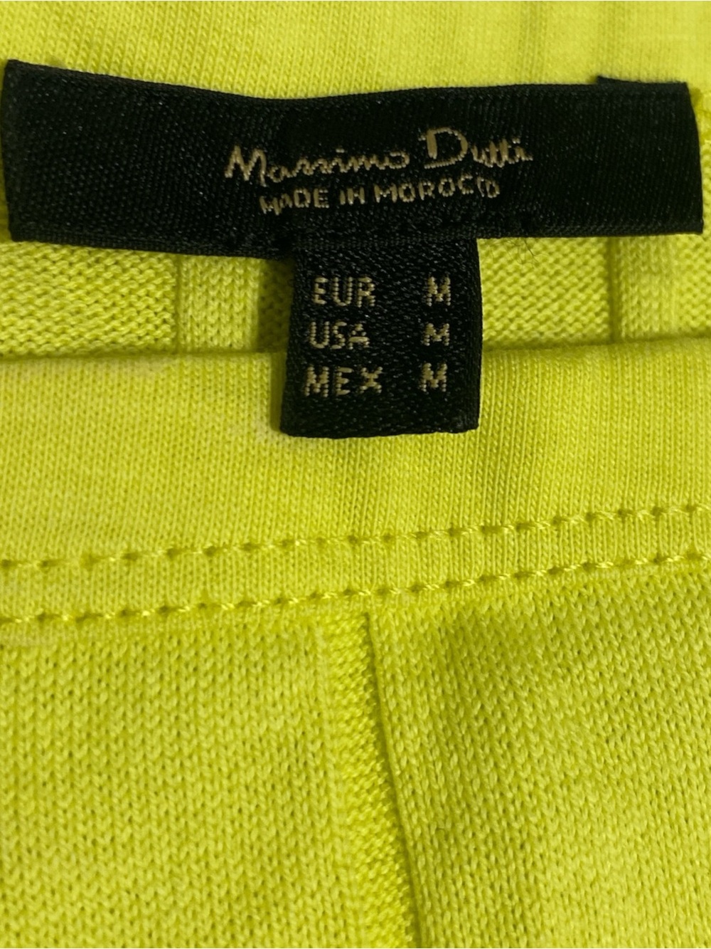 Massimo Dutti Lime Ribbed Tank Top - Picture 3 of 3